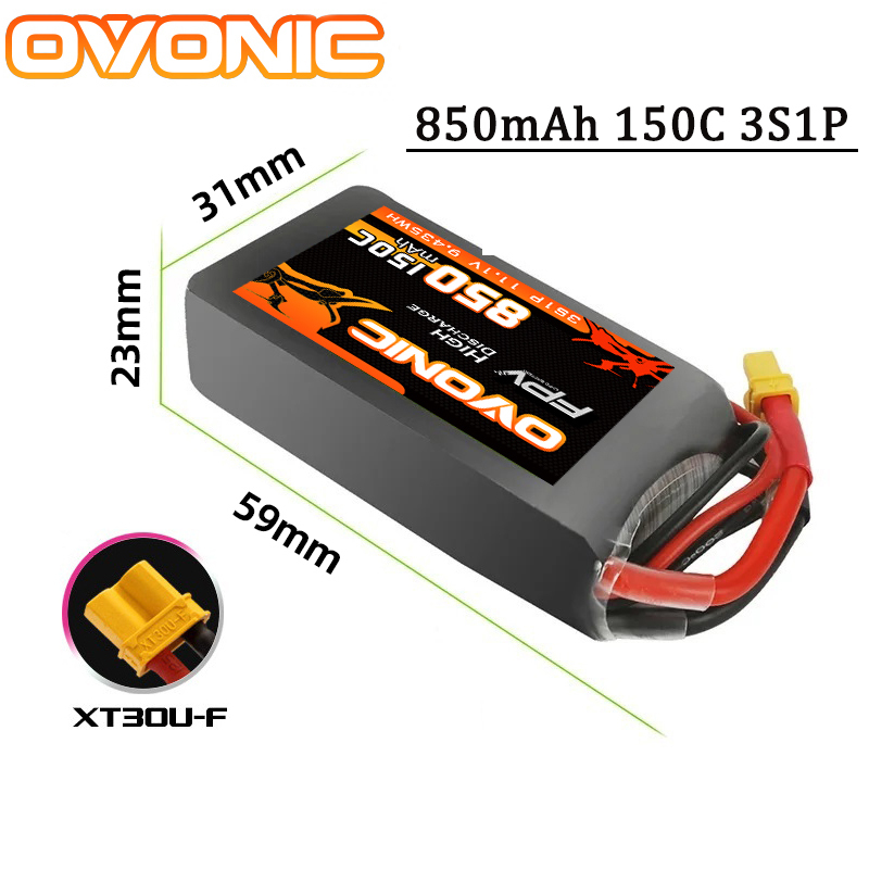 OVONIC 150C 850mAh Lipo Batter - Drone Battery 6S review and price