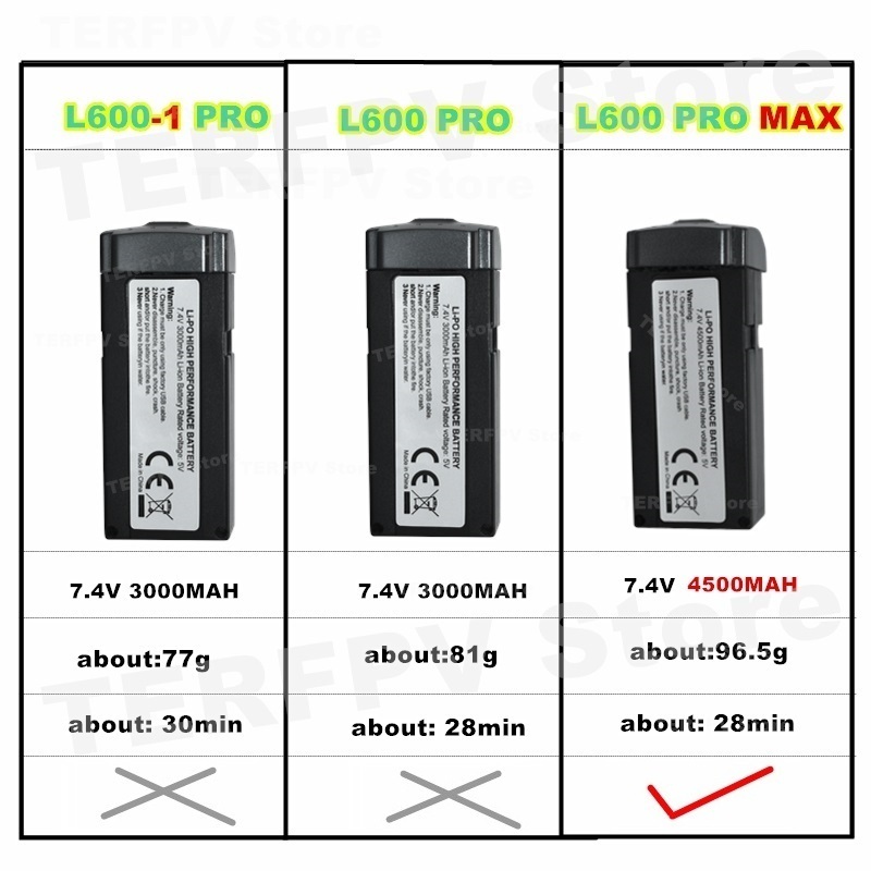 7.4v 4500mah LI-PO Battery L60 - Drone Battery Balance Charger review and price